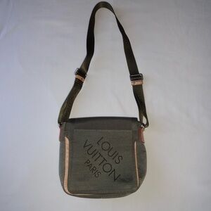 Louis Vuitton Olive and Tan Messenger Bag